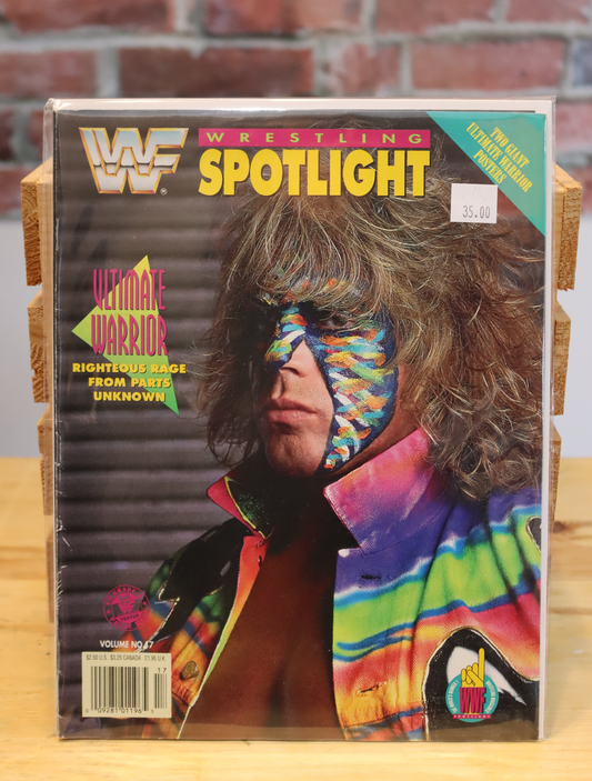 Original WWF WWE Vintage Wrestling Spotlght Program Ultimate Warrior (1992)