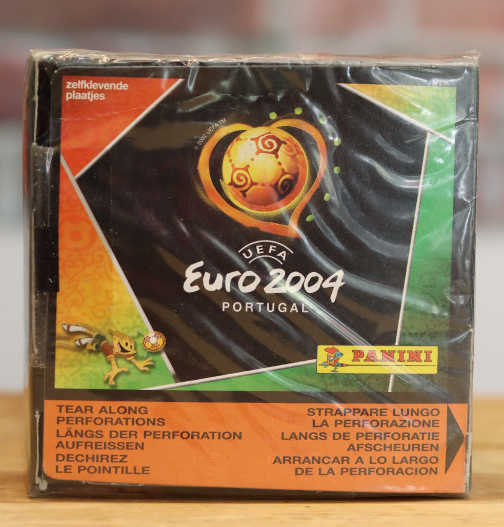 2004 Panini UEFA Euro Cup Stickers Factory Sealed Wax Box (50 Packs)