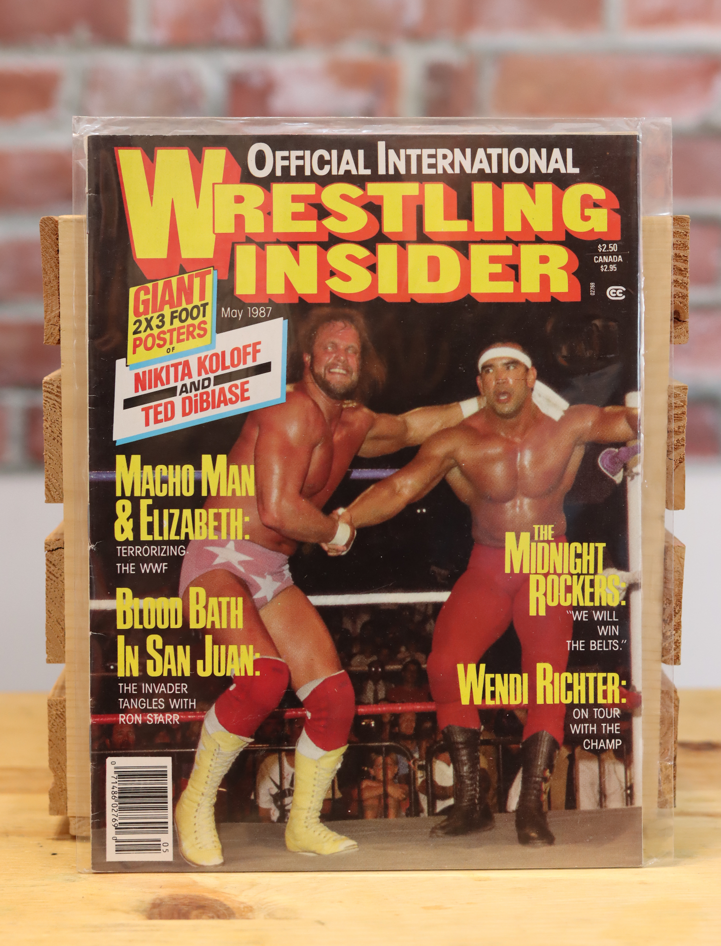 Original Wrestling Insider Vintage Wrestling Magazine Savage/Steamboat (May 1987)