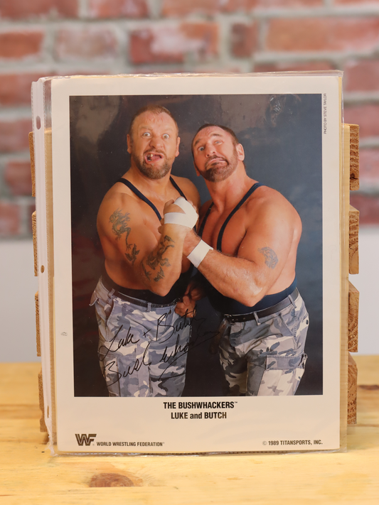 Original WWF WWE Vintage Promo Wrestling Photo (The Bushwackers)