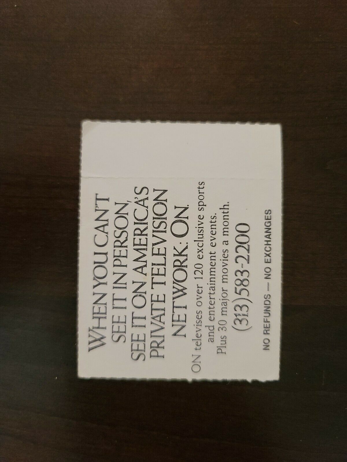 Frank Zappa 1980, Detroit Masonic Theater Original Concert Ticket Stub