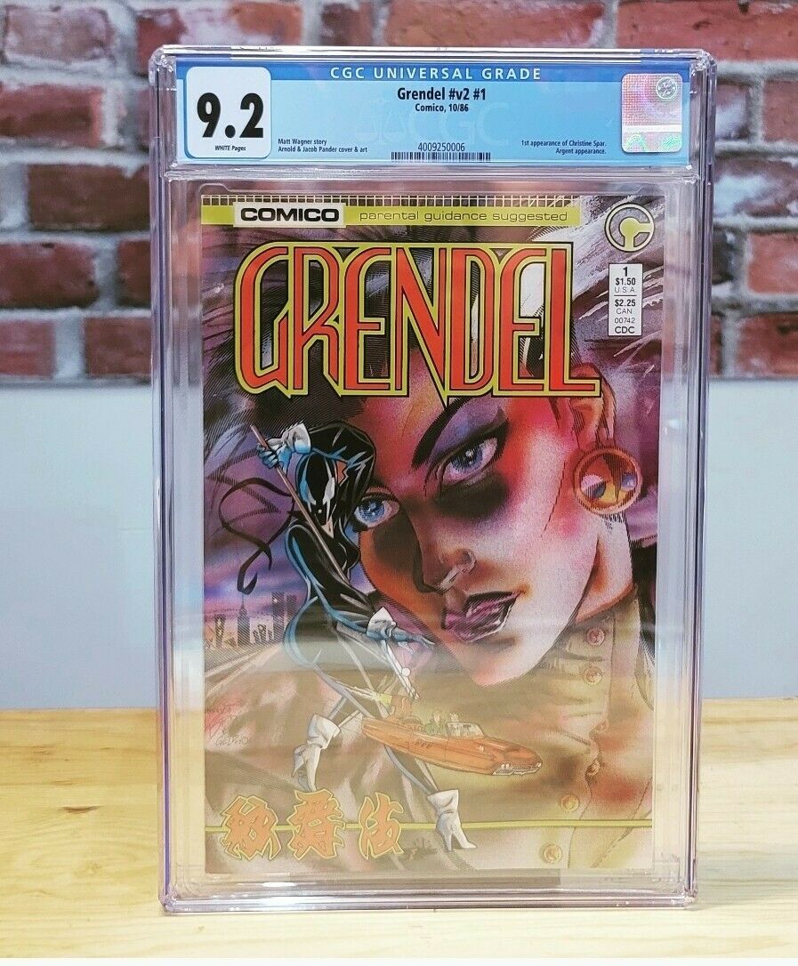 Grendel #1 Graded Comic Book (Comico 1986) CGC 9.2 1st Appearance