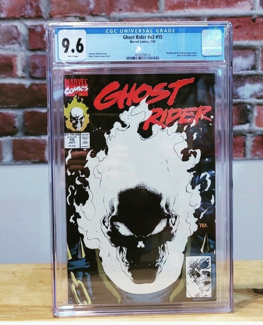 Ghost Rider #15 V2 Graded Comic Book (Marvel 1991) CGC 9.6 Blackout Appearance