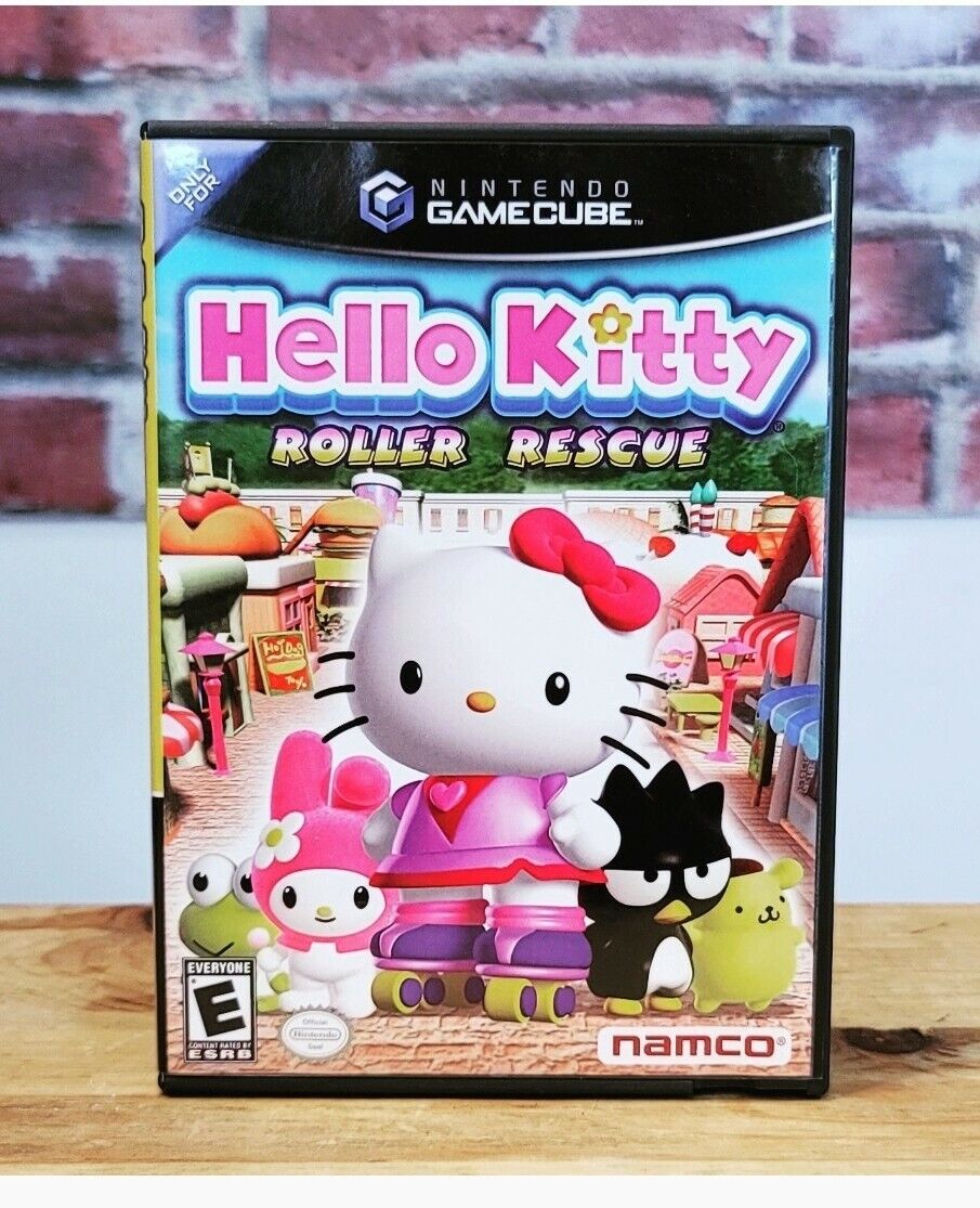 Hello Kitty Nintendo GameCube Roller Rescue Video Game, 2005 Complete!