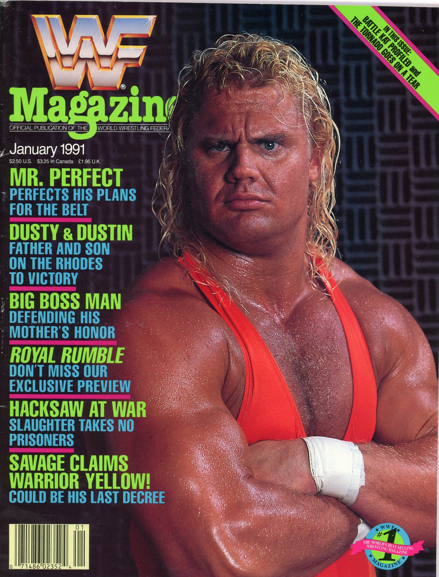 Original WWF WWE Wrestling Magazine (January, 1991) Mr Perfect