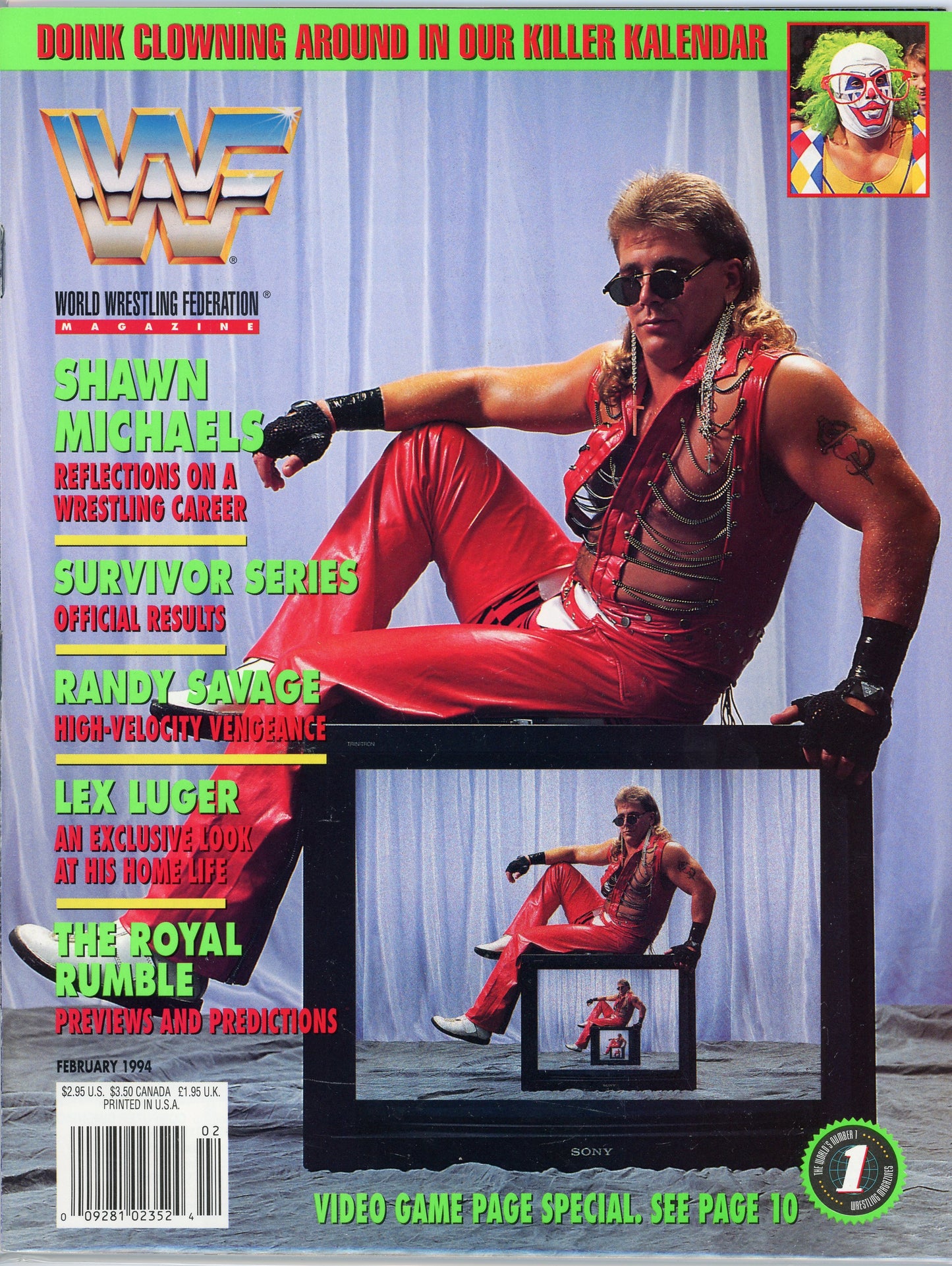 Original WWF WWE Wrestling Magazine (February, 1994) Shawn Michaels