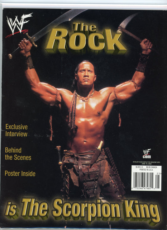 Original WWF WWE The Rock Special Collector Wrestling Magazine (June 2002)