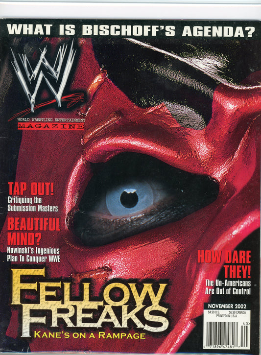 Original WWF WWE Kane Wrestling Magazine (November, 2002)
