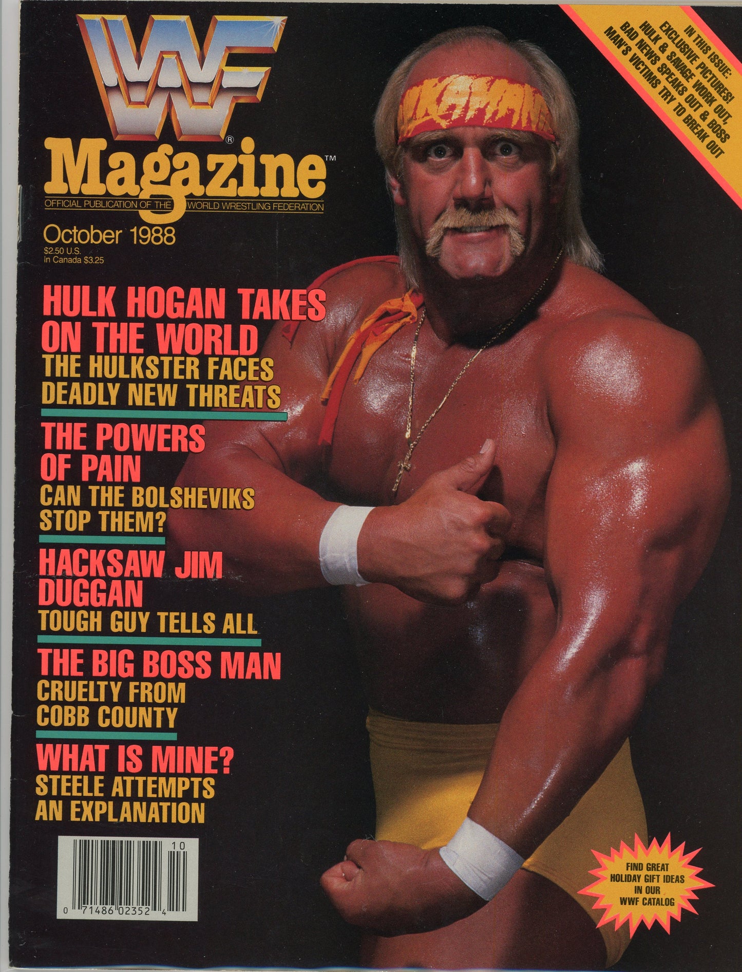 WWF WWE Wrestling Magazine (October, 1988) Hulk Hogan