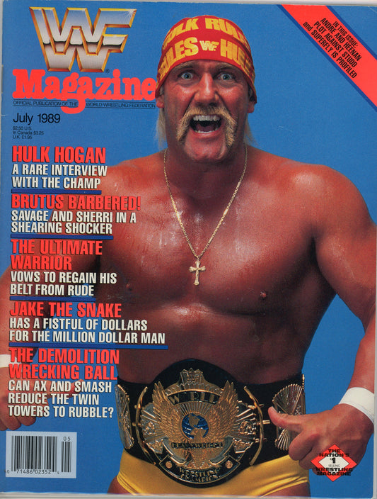 WWF WWE Wrestling Magazine (July, 1989) Hulk Hogan