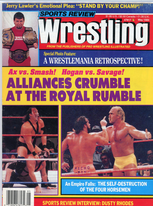 Sports Review Wrestling Magazine (May, 1989) Hulk Hogan, Demolition