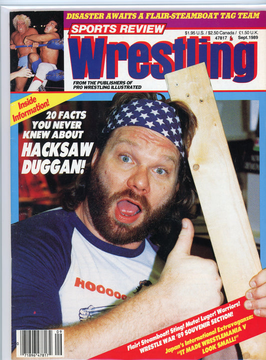Sports Review Wrestling Magazine (September 1989) Hacksaw Jim Duggan