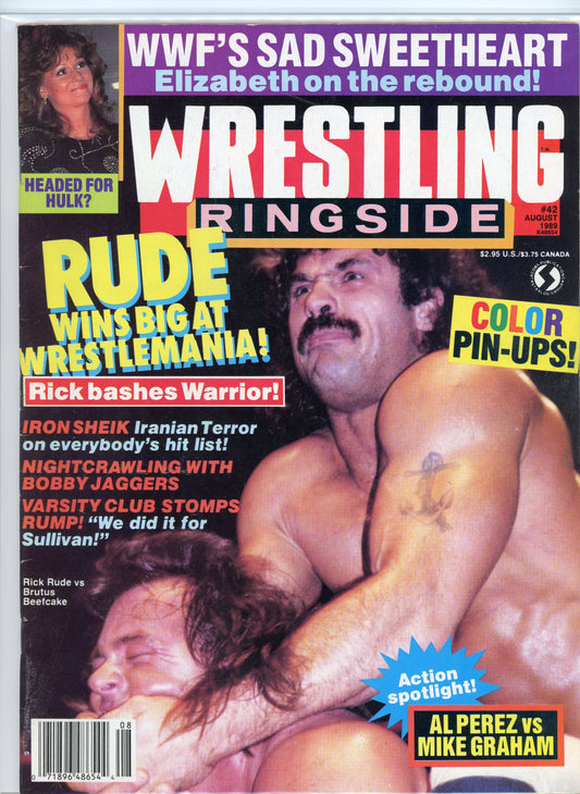 Wrestling Ringside Magazine (August, 1992) Rick Rude