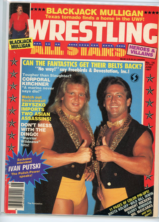 Wrestling All Stars Vintage Magazine (June, 1987) The Fantastics