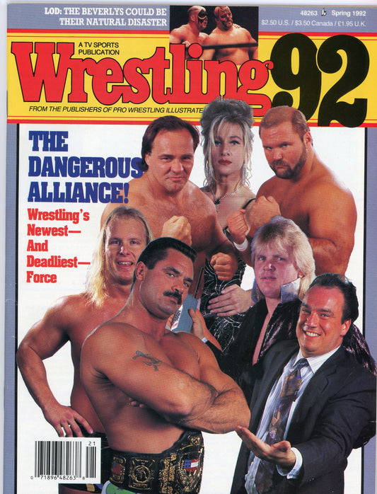 Wrestling '92 Vintage Magazine (Spring, 1992) Dangerous Alliance Steve Austin