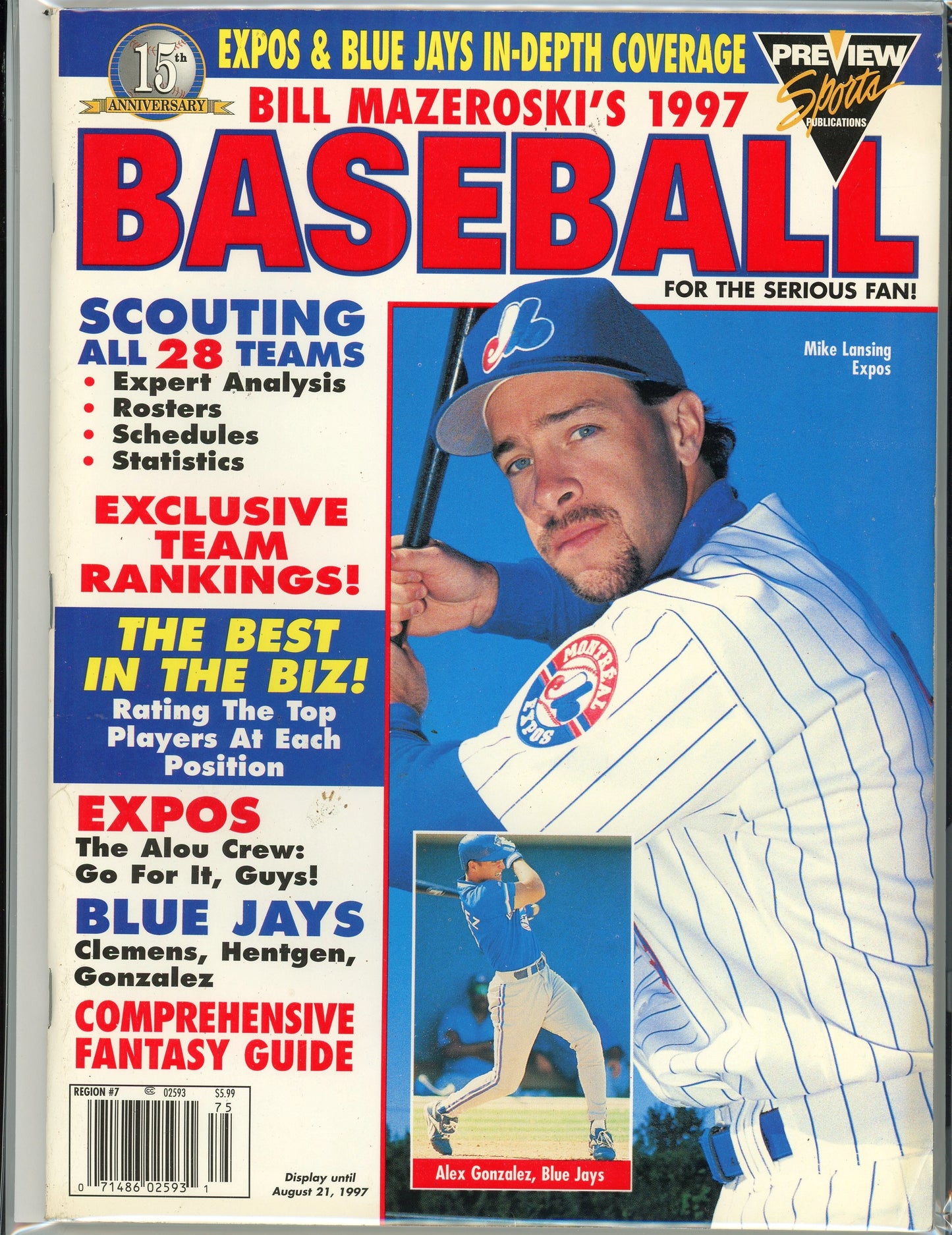 Vintage Bill Mazeroski's Baseball Magazine (1997) Mike Lansing