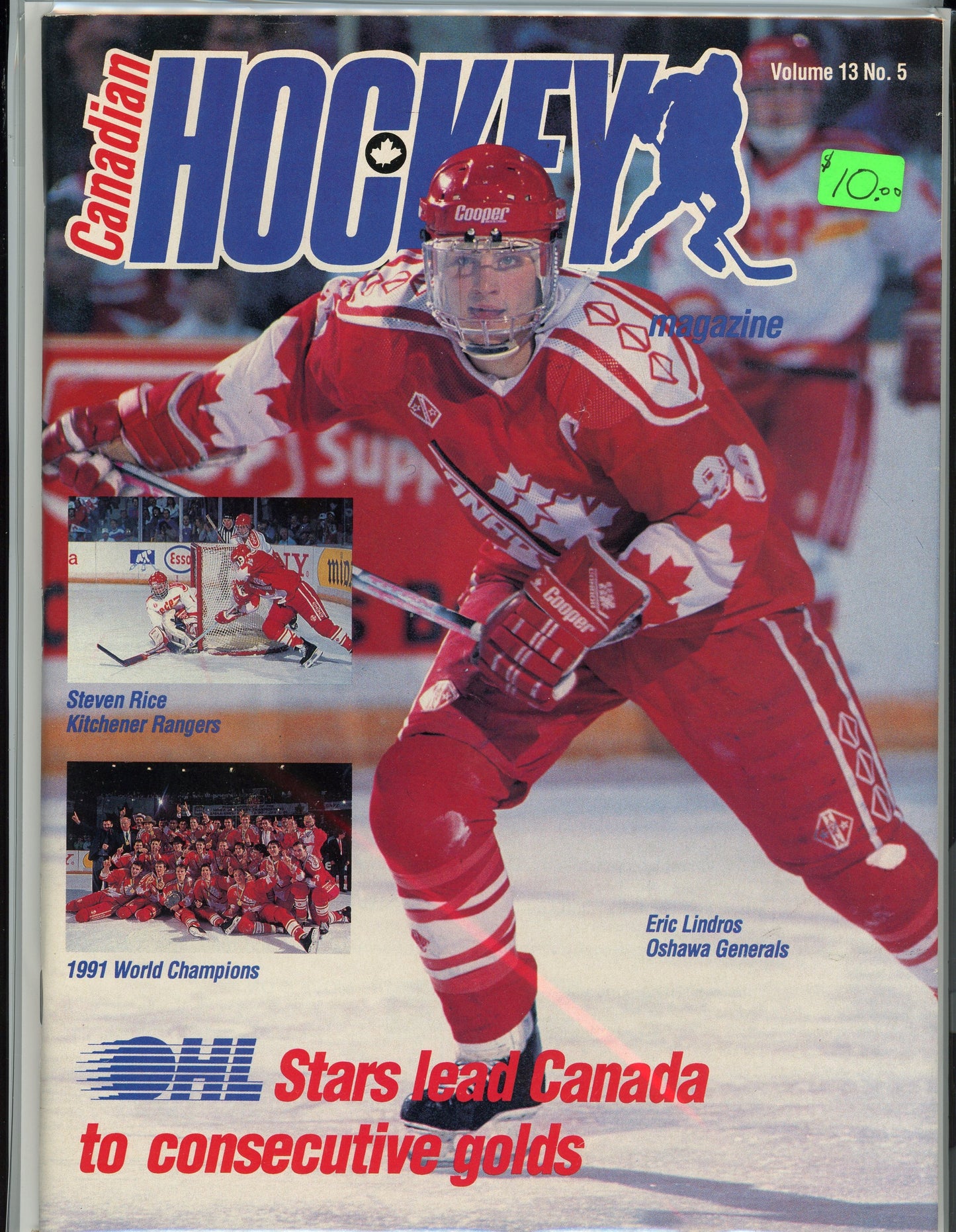 Vintage Canadian Hockey Magazine (1991) Eric Lindros