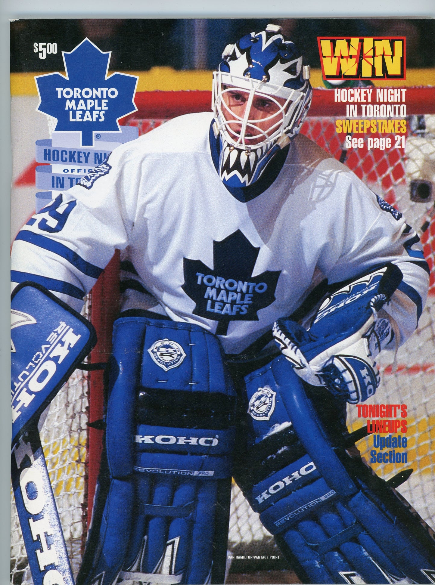 Original Toronto Maple Leafs Game Program Book (October 21, 1996) Phoenix Coyotes