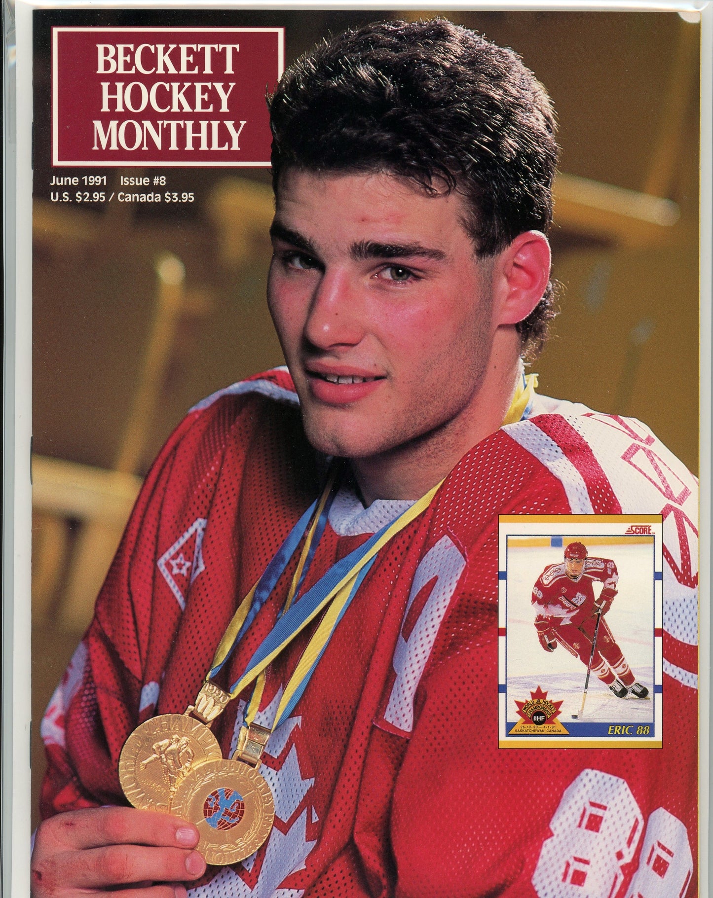 Vintage Beckett Hockey Magazine (June, 1991) Eric 88