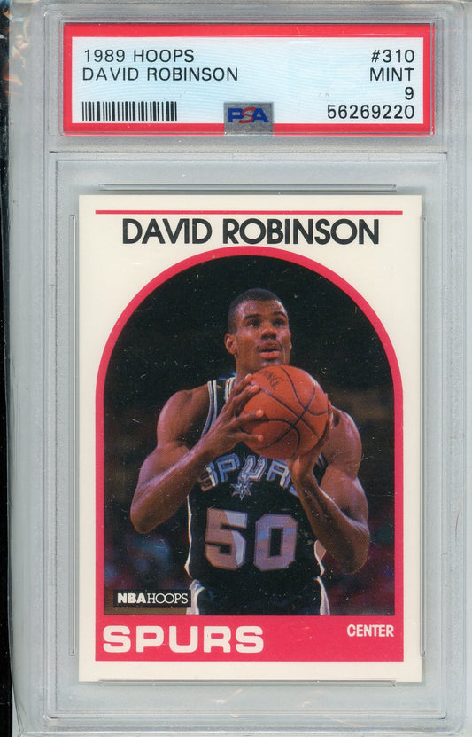 1989 Hoops David Robinson #310 Basketball Card PSA 9