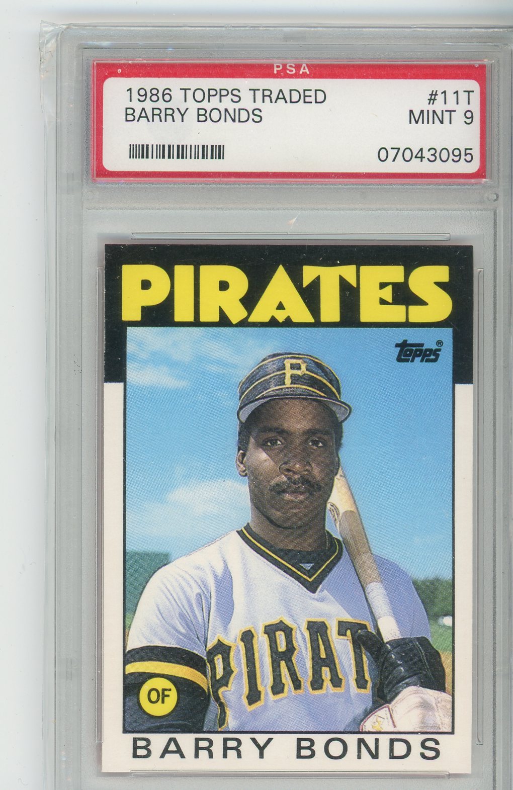 1986 Topps Traded Barry Bonds #11T Card PSA 9