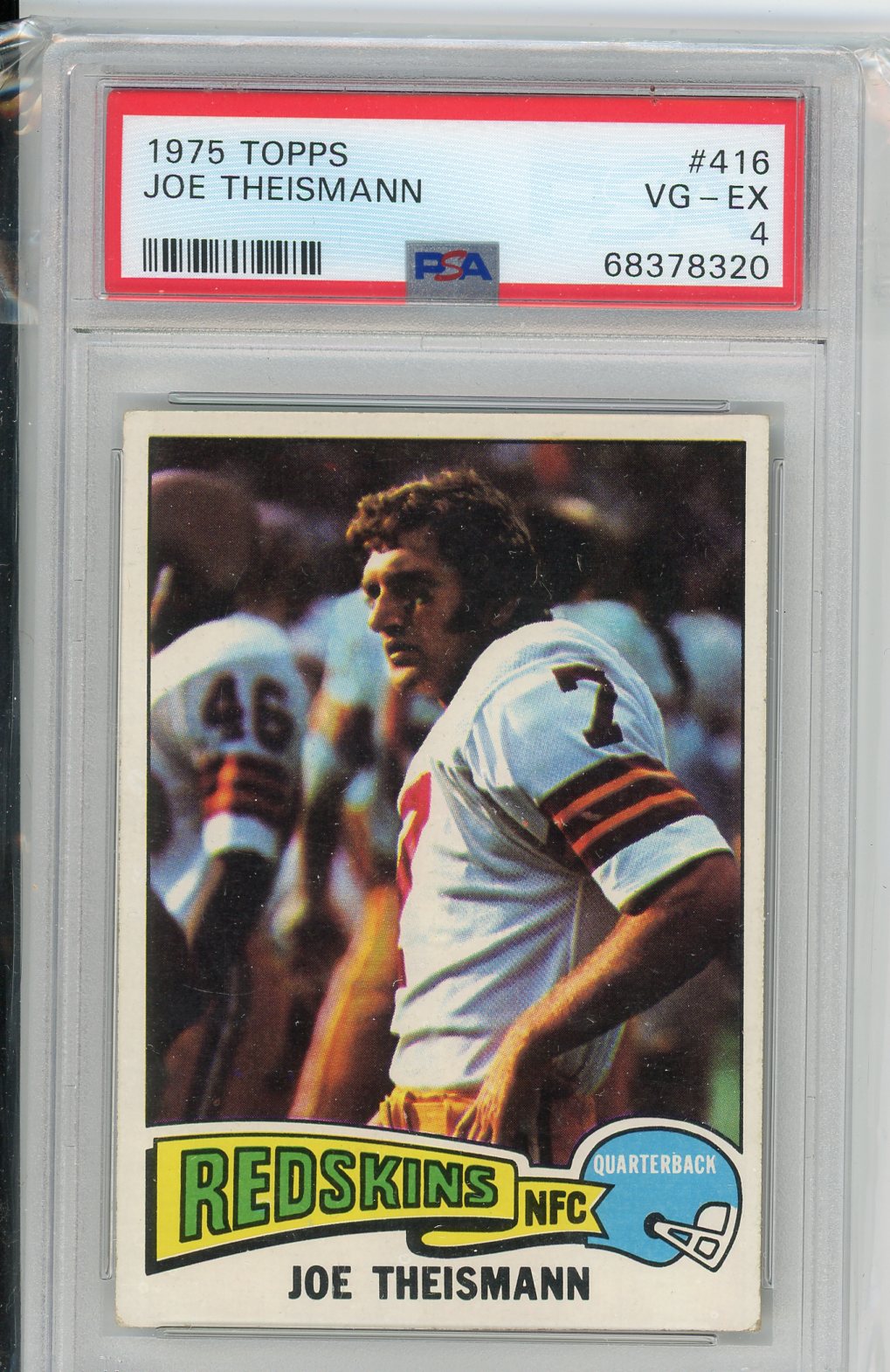 1975 Topps Joe Theismann #416 Card PSA 4