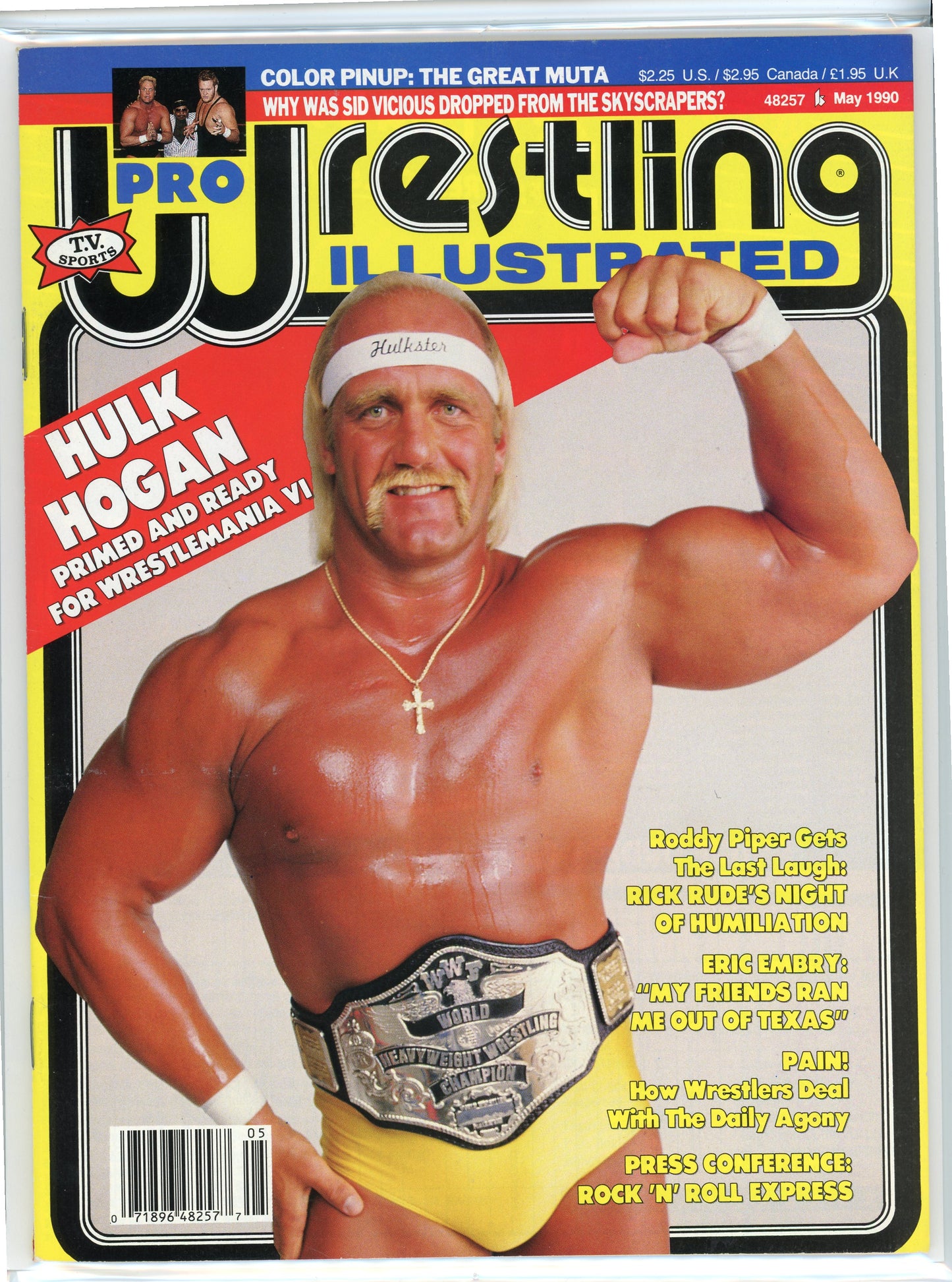 PWI Pro Wrestling Illustrated Magazine (May, 1990) Hulk Hogan