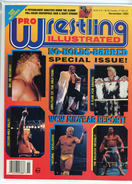 PWI Pro Wrestling Illustrated Magazine (November, 1993) Vader, Ric Flair