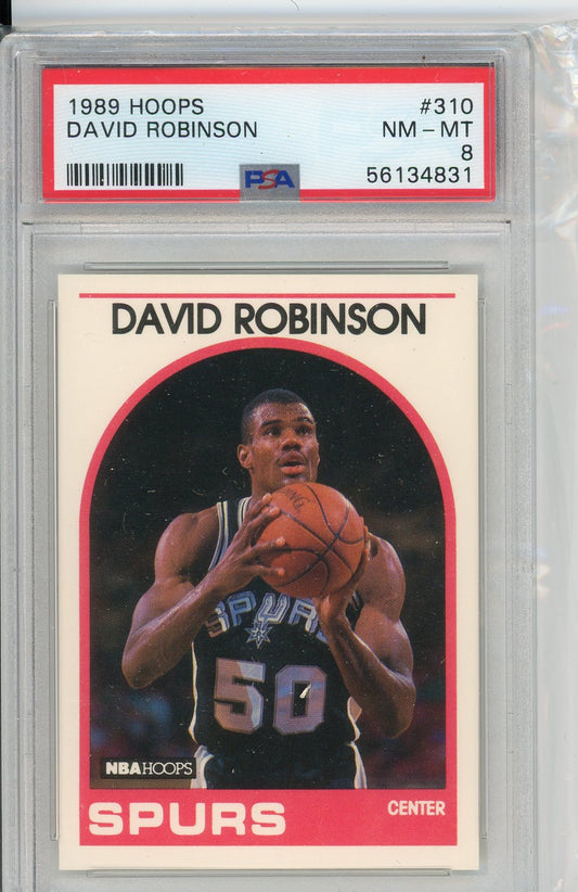 1989 Hoops David Robinson #310 Card PSA 8