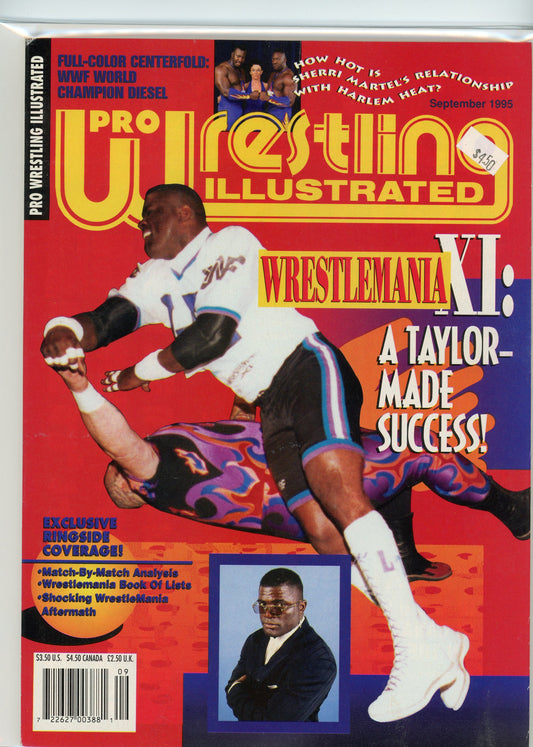 PWI Pro Wrestling Illustrated Magazine (September, 1995) Wrestlemania, Lawrence Tayor