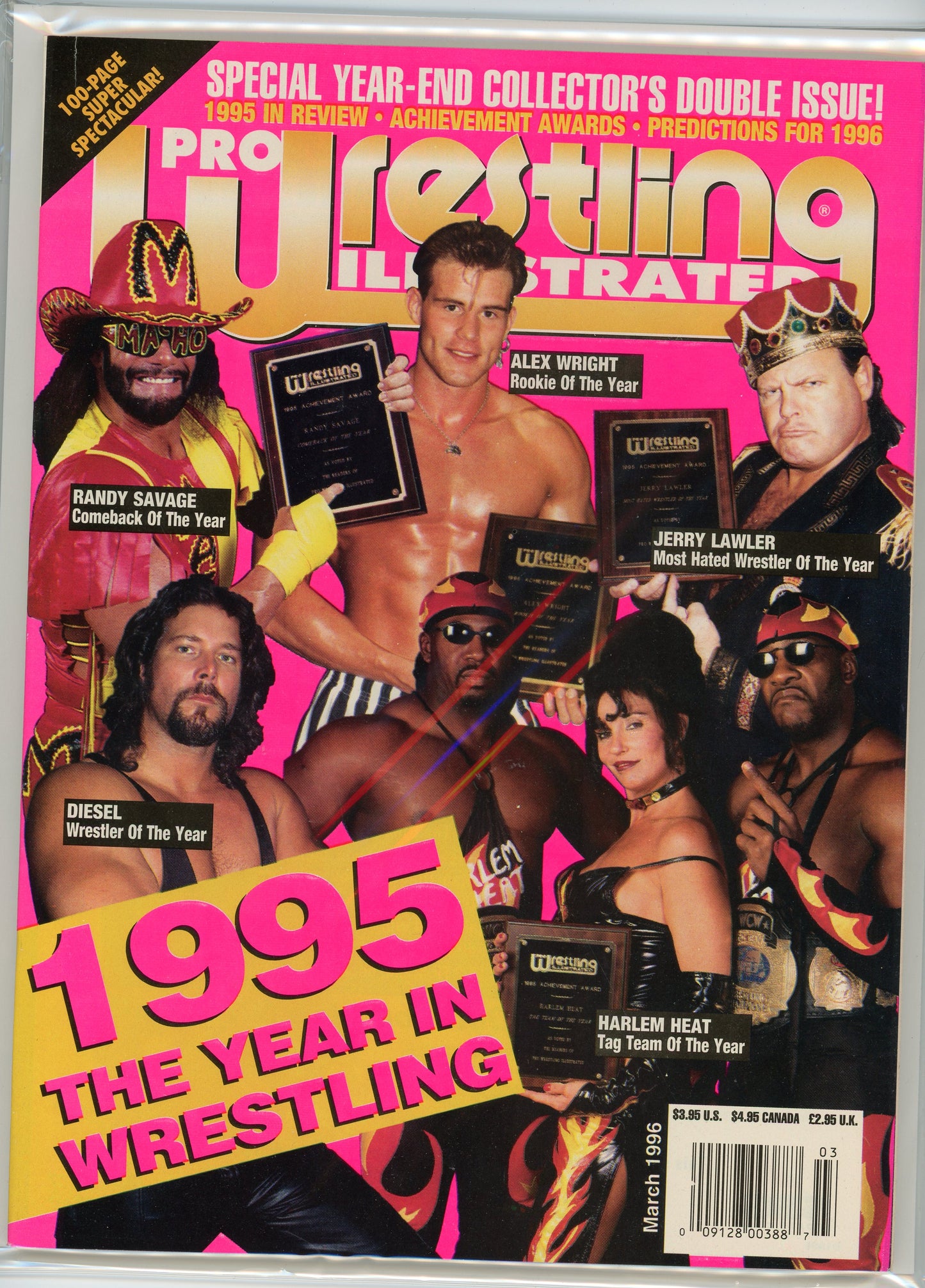 PWI Pro Wrestling Illustrated Magazine (March, 1996) 1995 Year In Review