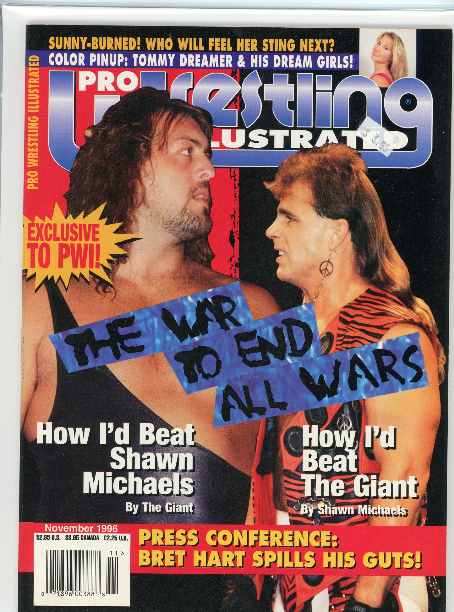 PWI Pro Wrestling Illustrated Magazine (November, 1996) Diesel, Shawn Michaels