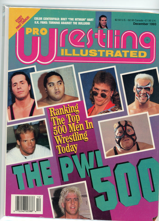 Pro Wrestling Illustrated Magazine (December, 1993) PWI 500