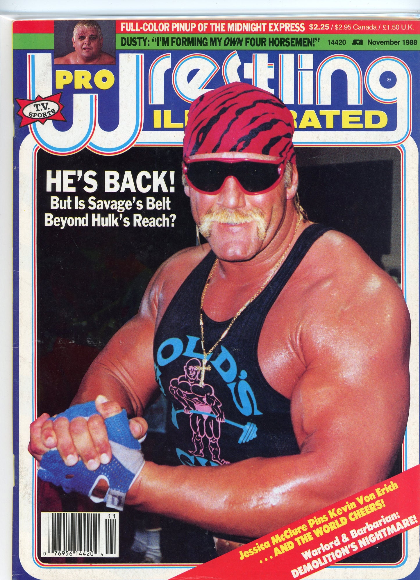 PWI Pro Wrestling Illustrated Magazine (November, 1988)Hulk Hogan