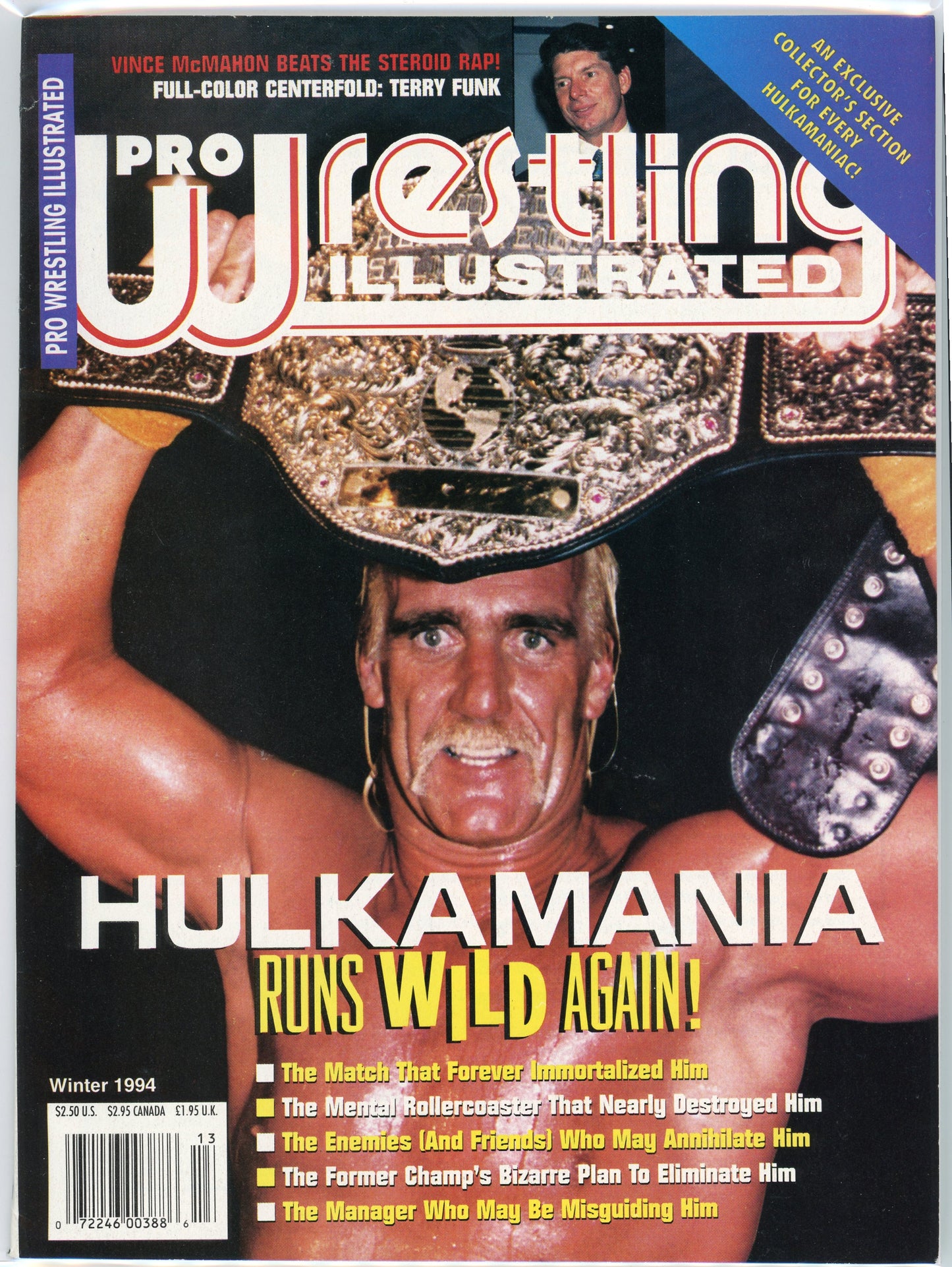 PWI Pro Wrestling Illustrated Magazine (Winter, 1994) Hulk Hogan