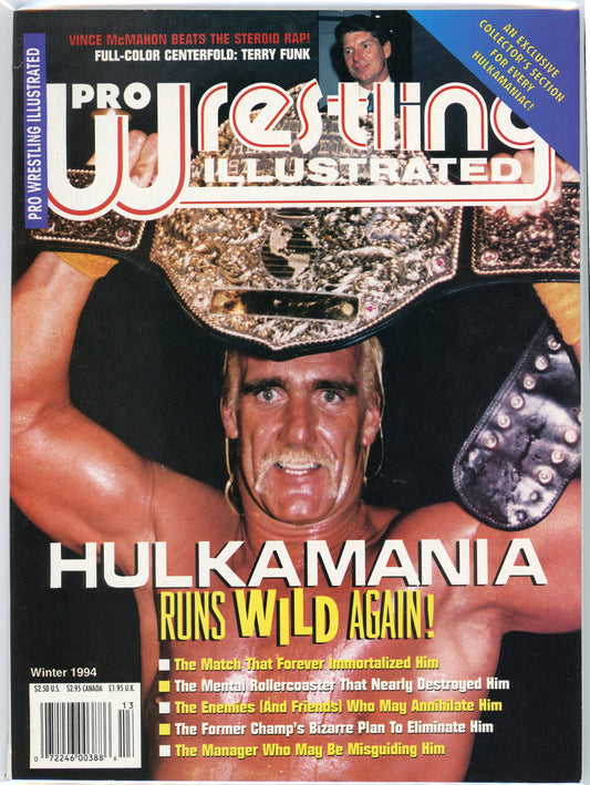 PWI Pro Wrestling Illustrated Magazine (Winter, 1994) Hulk Hogan