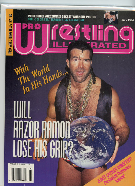 PWI Pro Wrestling Illustrated Magazine (July, 1994) Razor Ramon