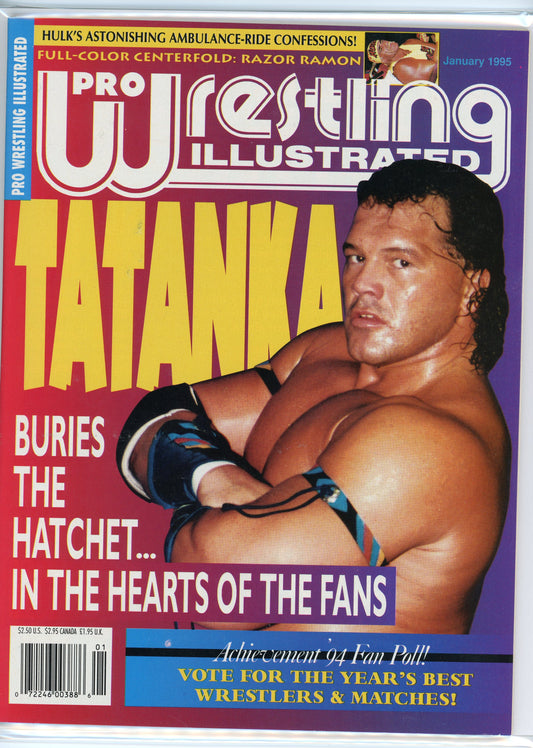 PWI Pro Wrestling Illustrated Magazine (January, 1995) Tatanka
