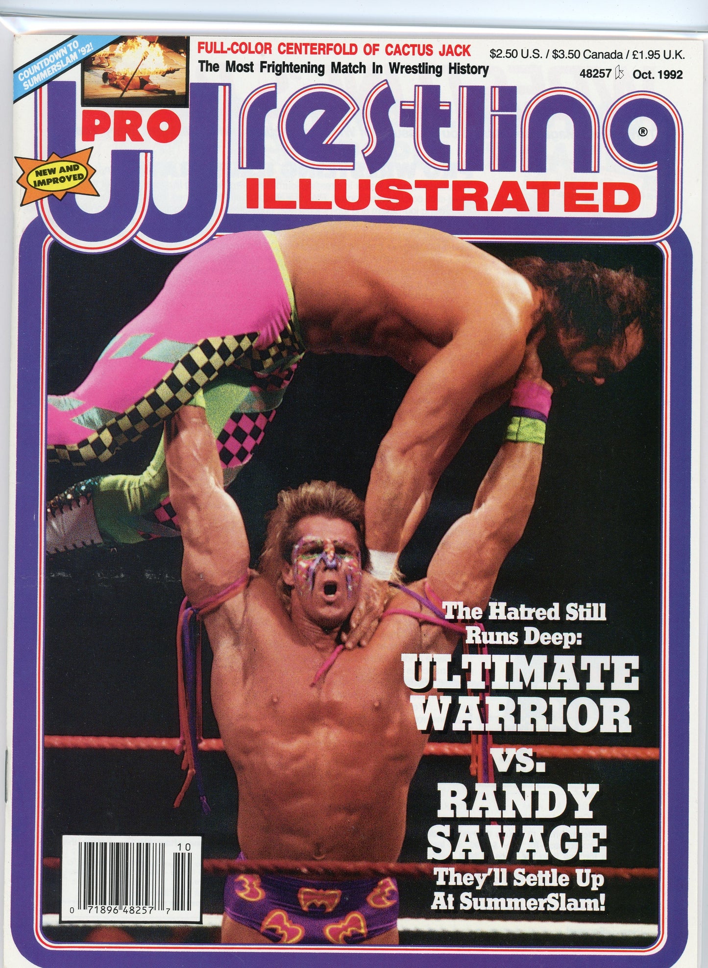 PWI Pro Wrestling Illustrated Magazine (October, 1992) Randy Savage, Ultimate Warrior