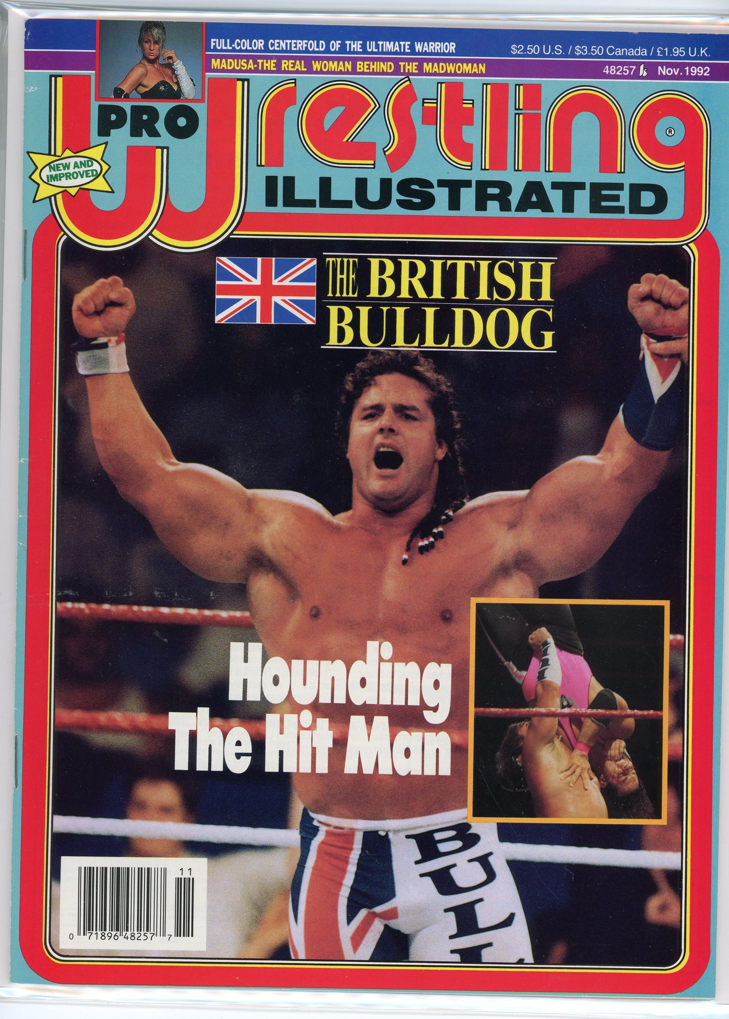PWI Pro Wrestling Illustrated Magazine (November, 1992) The British Bulldog