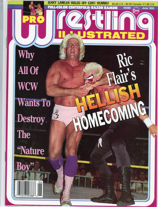 PWI Pro Wrestling Illustrated Magazine (June, 1992) Ric Flair