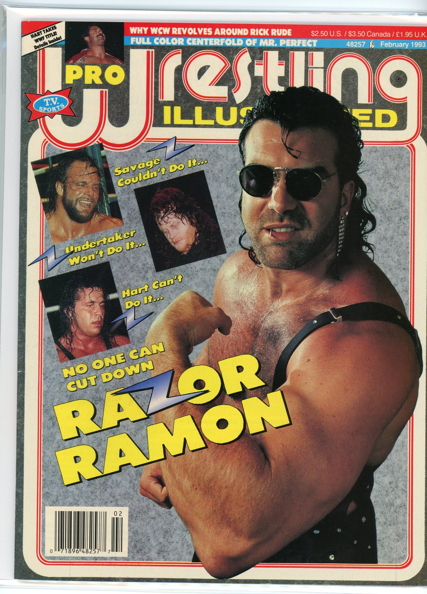 PWI Pro Wrestling Illustrated Magazine (February, 1993) Razor Ramon, Randy Savage