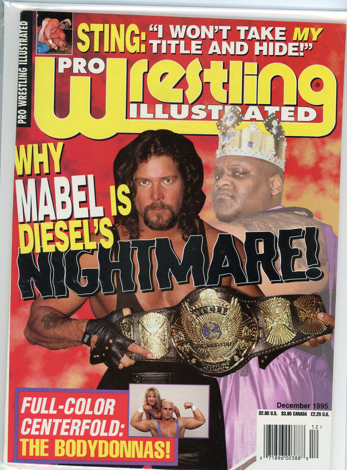 PWI Pro Wrestling Illustrated Magazine (December, 1995) King Mable, Diesel