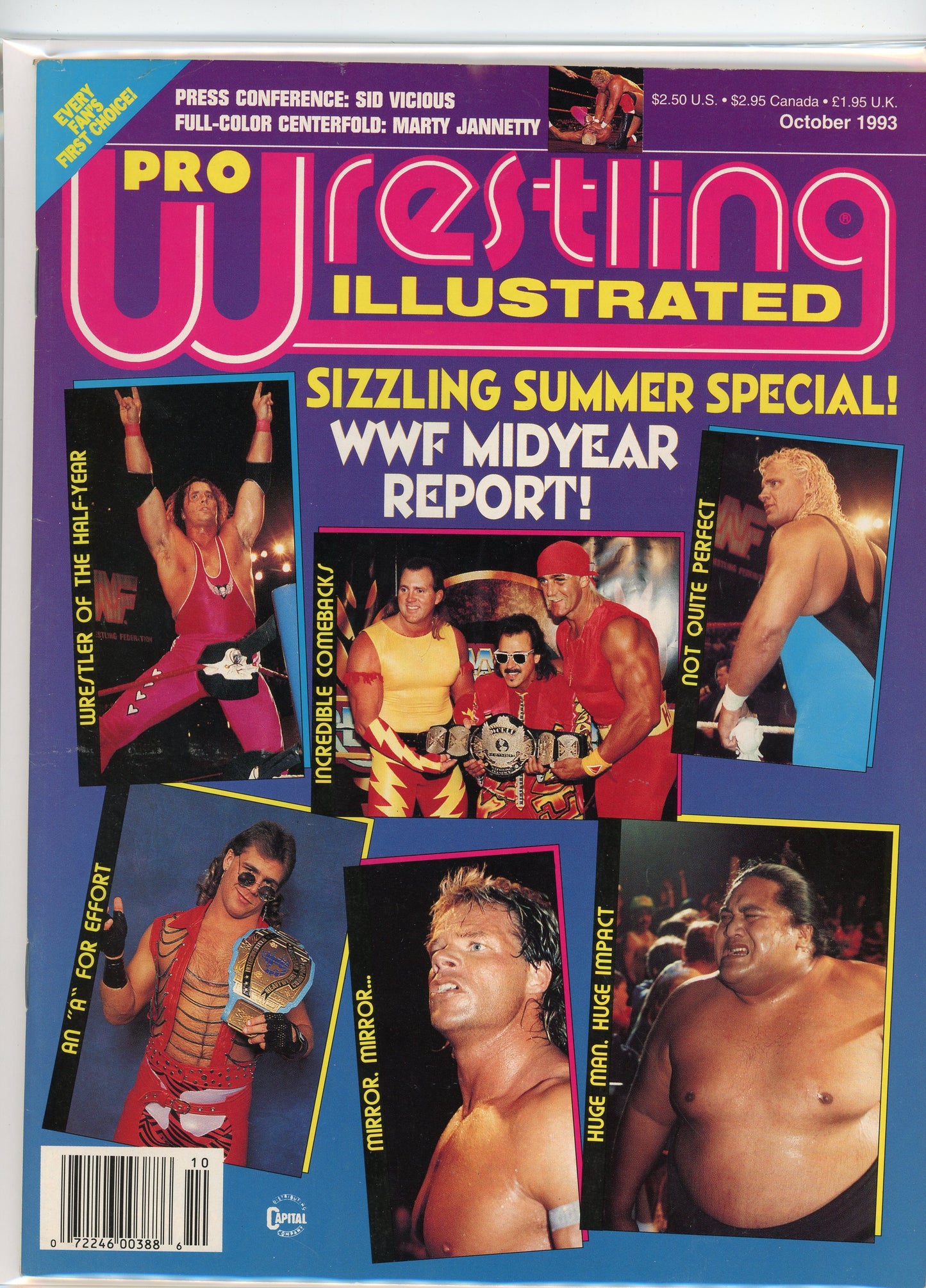 PWI Pro Wrestling Illustrated Magazine (October, 1993) Wrestlemania 9
