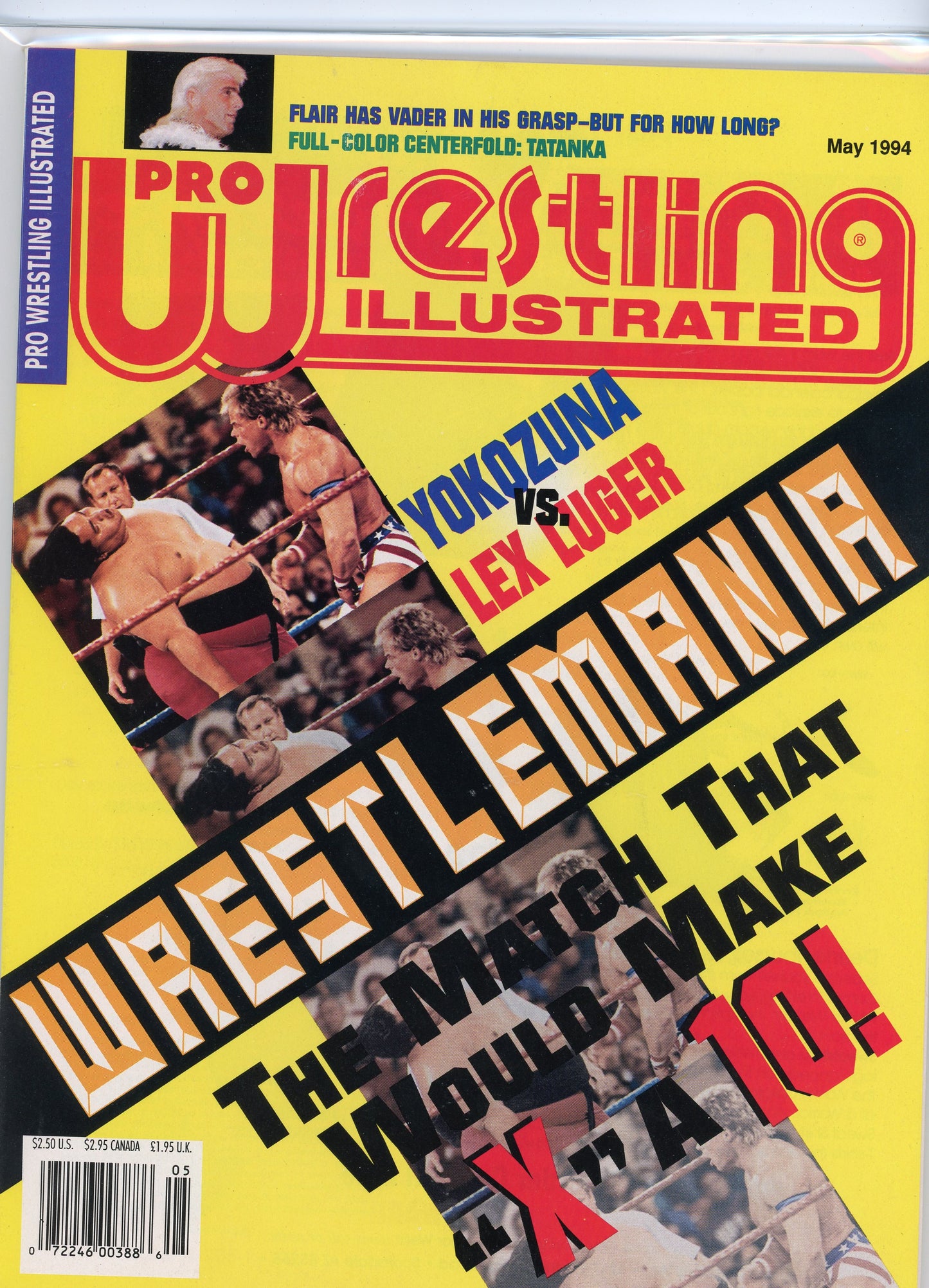 PWI Pro Wrestling Illustrated Wrestling Magazine (May, 1994) Lex Luger, Yokozuna