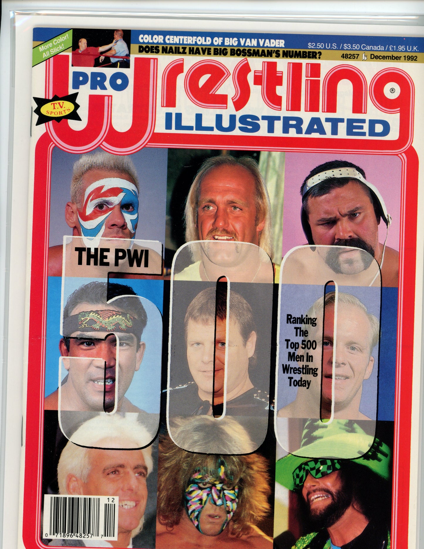 PWI Pro Wrestling Illustrated Wrestling Magazine (December, 1992) PWI 500