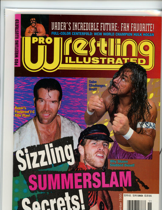 PWI Pro Wrestling Illustrated Wrestling Magazine (September, 1995) Summerslam