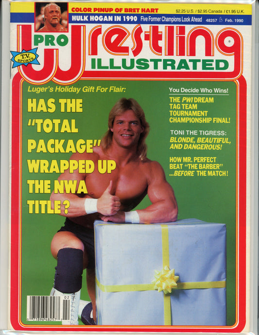 PWI Pro Wrestling llustrated Magazine (February, 1990) Lex Luger