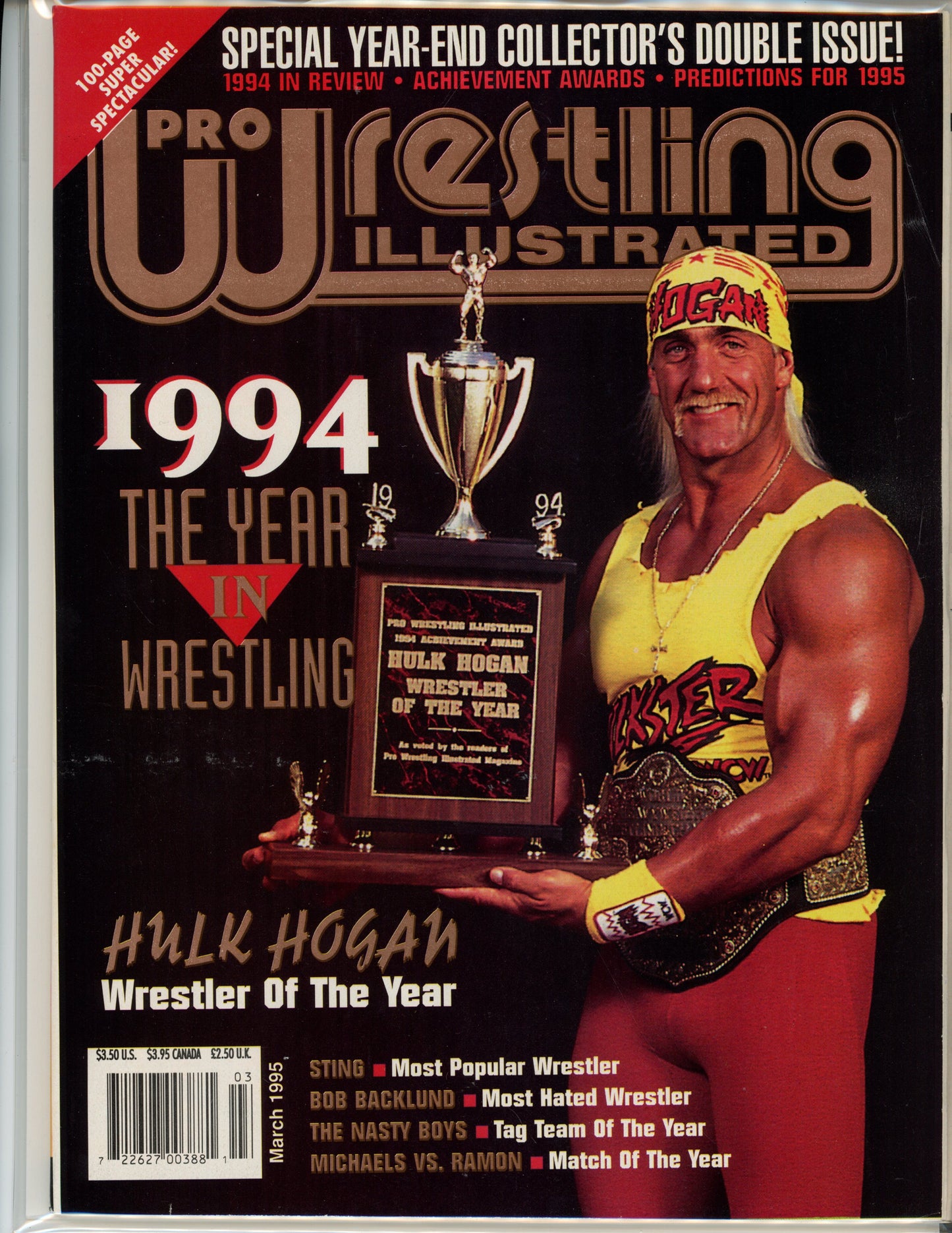 Pro Wrestling Illustrated Annual Magazine (March 1995) Hulk Hogan