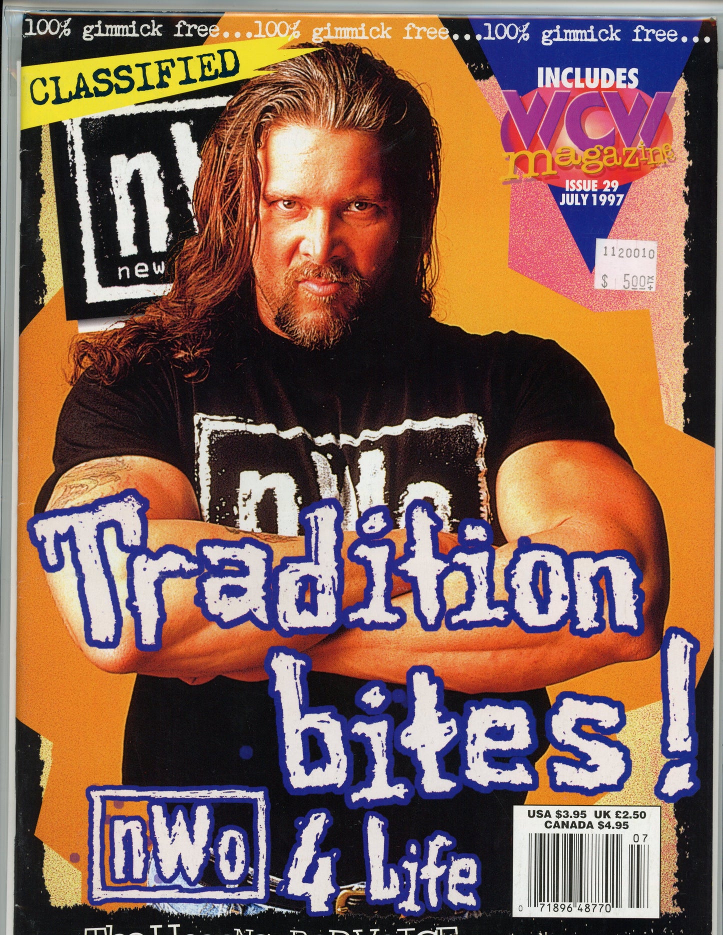 NWO WCW Vintage Wrestling Magazine (July, 1997) Kevin Nash